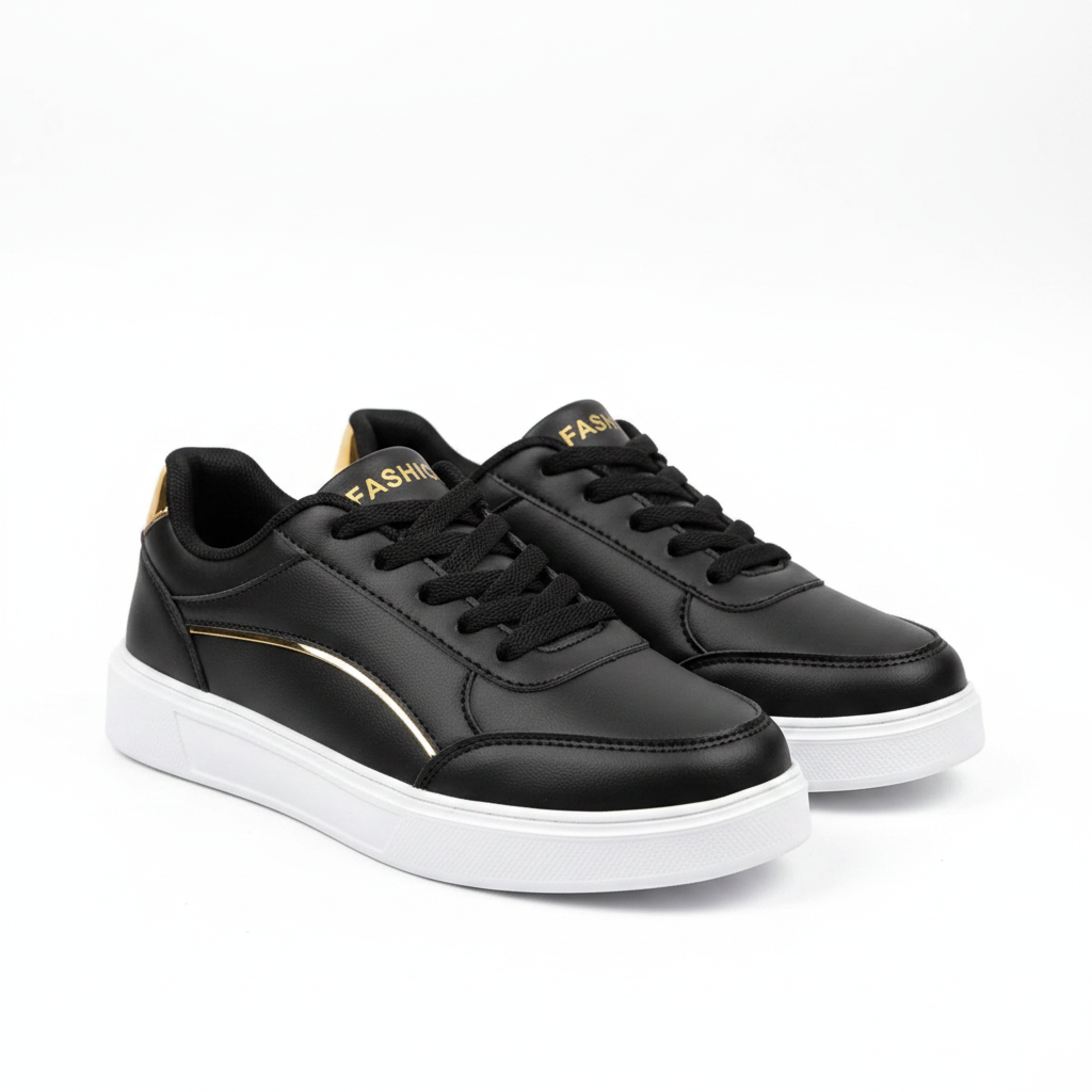 3/4 front black gold