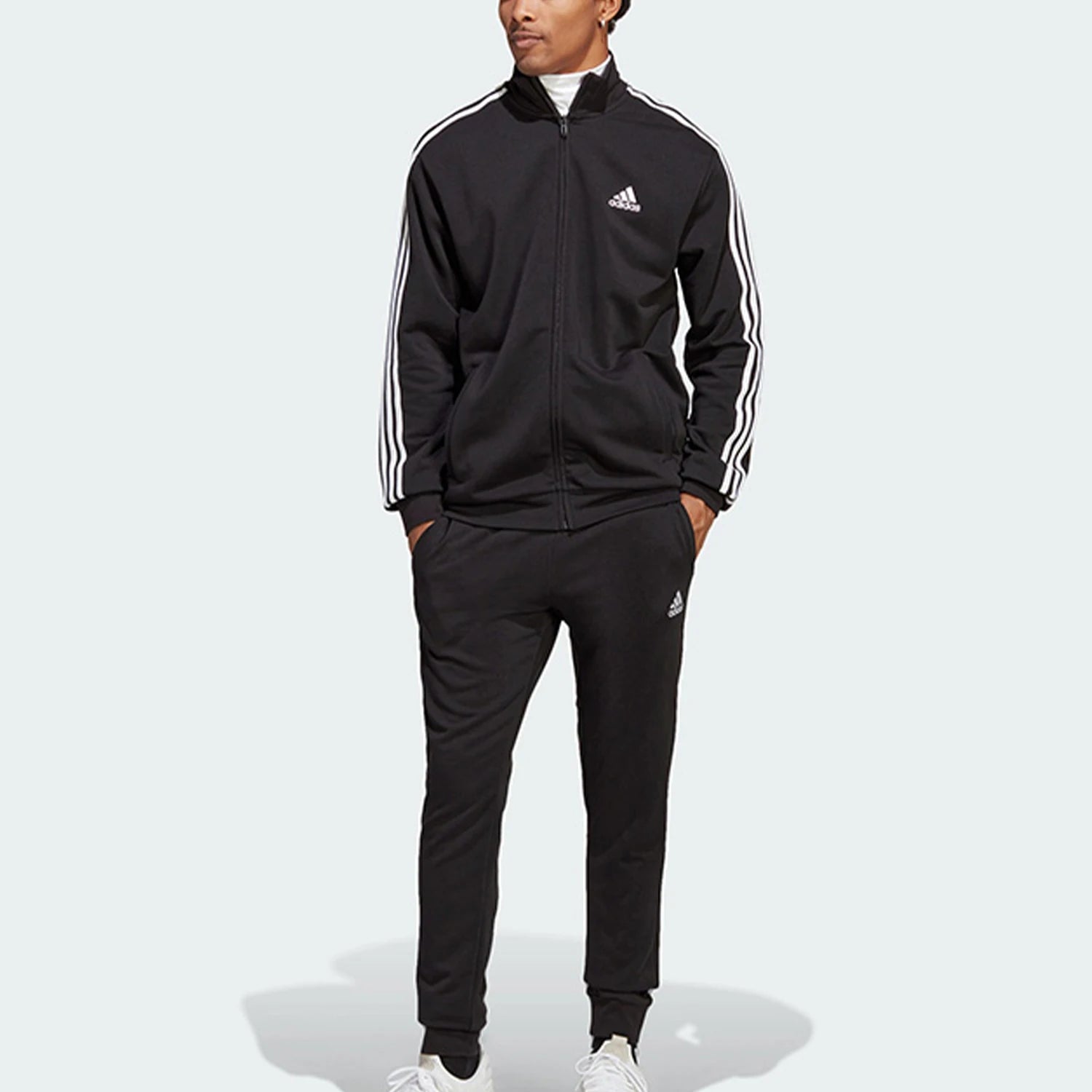 Ensemble Sport Homme Col Montant Style Classique | Men's Classic Stand Collar Casual Sports Set