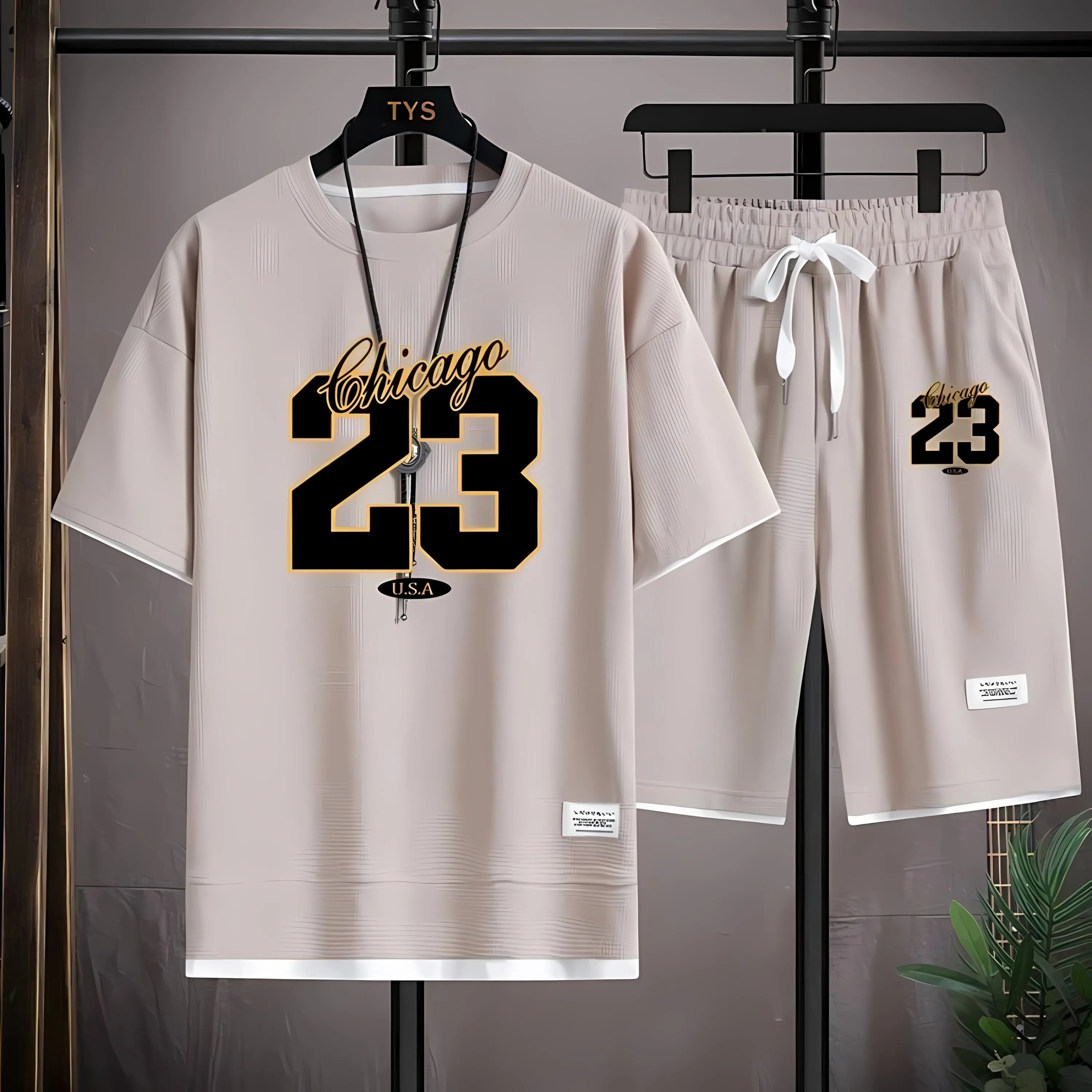 Men's 3D Digital Print Street Fashion Set – Summer Two-Piece