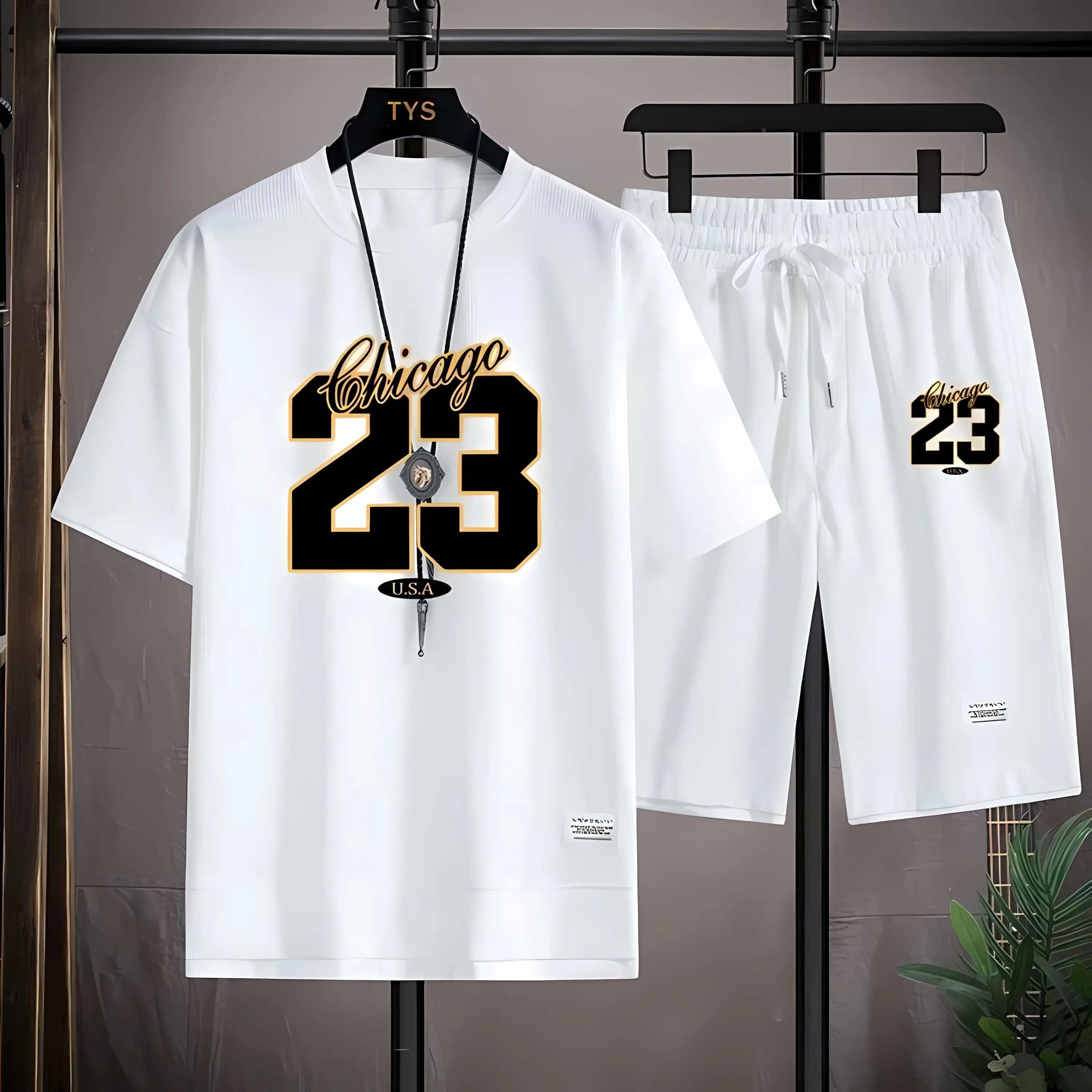 Men's 3D Digital Print Street Fashion Set – Summer Two-Piece