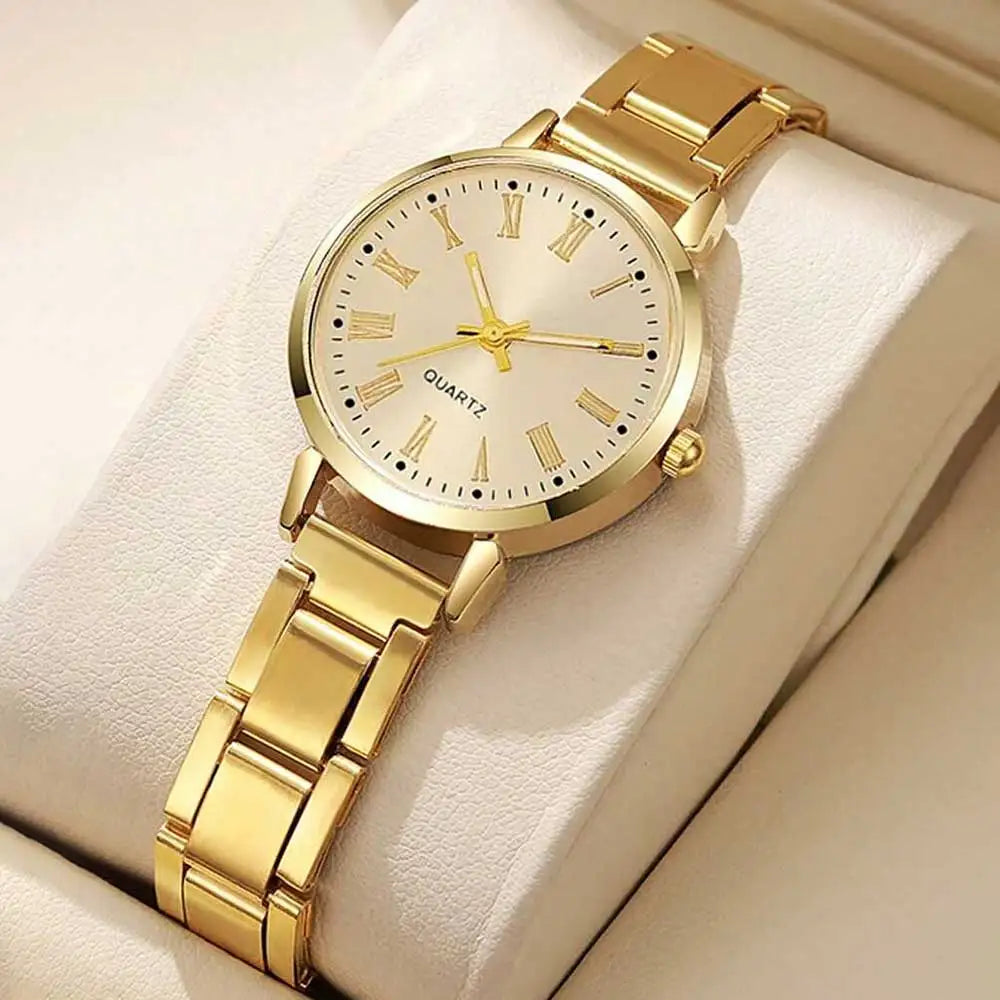 4-Piece Luxury Watch & Bracelet Set