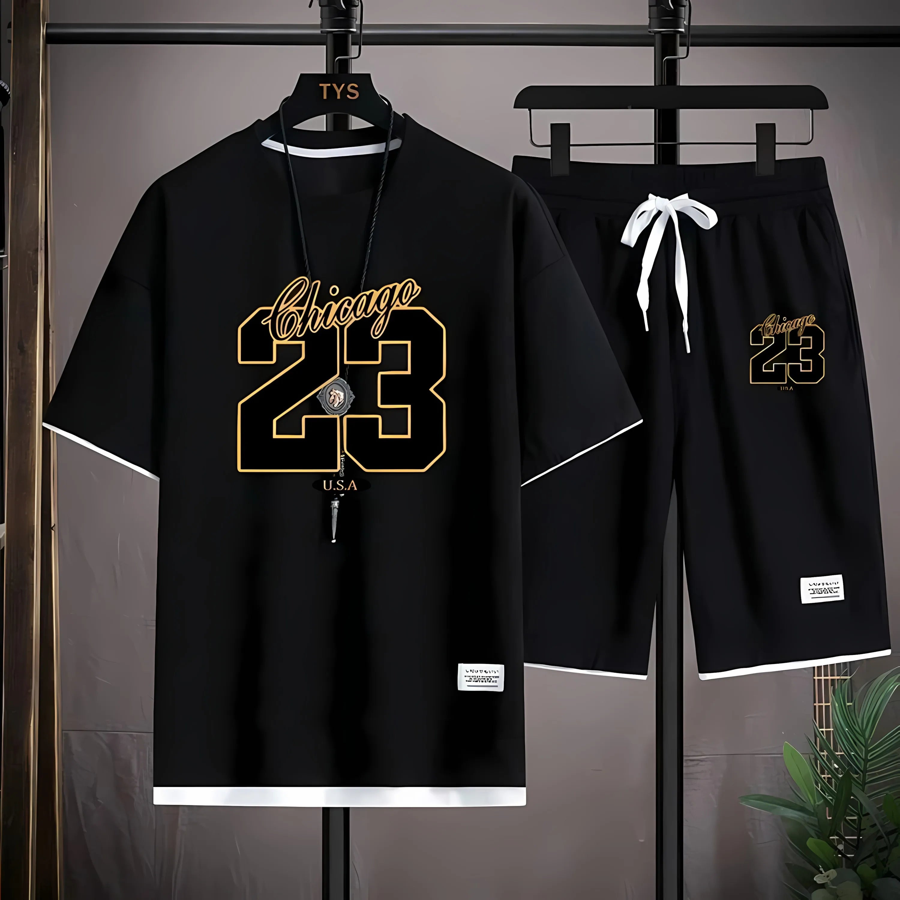 Men's 3D Digital Print Street Fashion Set – Summer Two-Piece