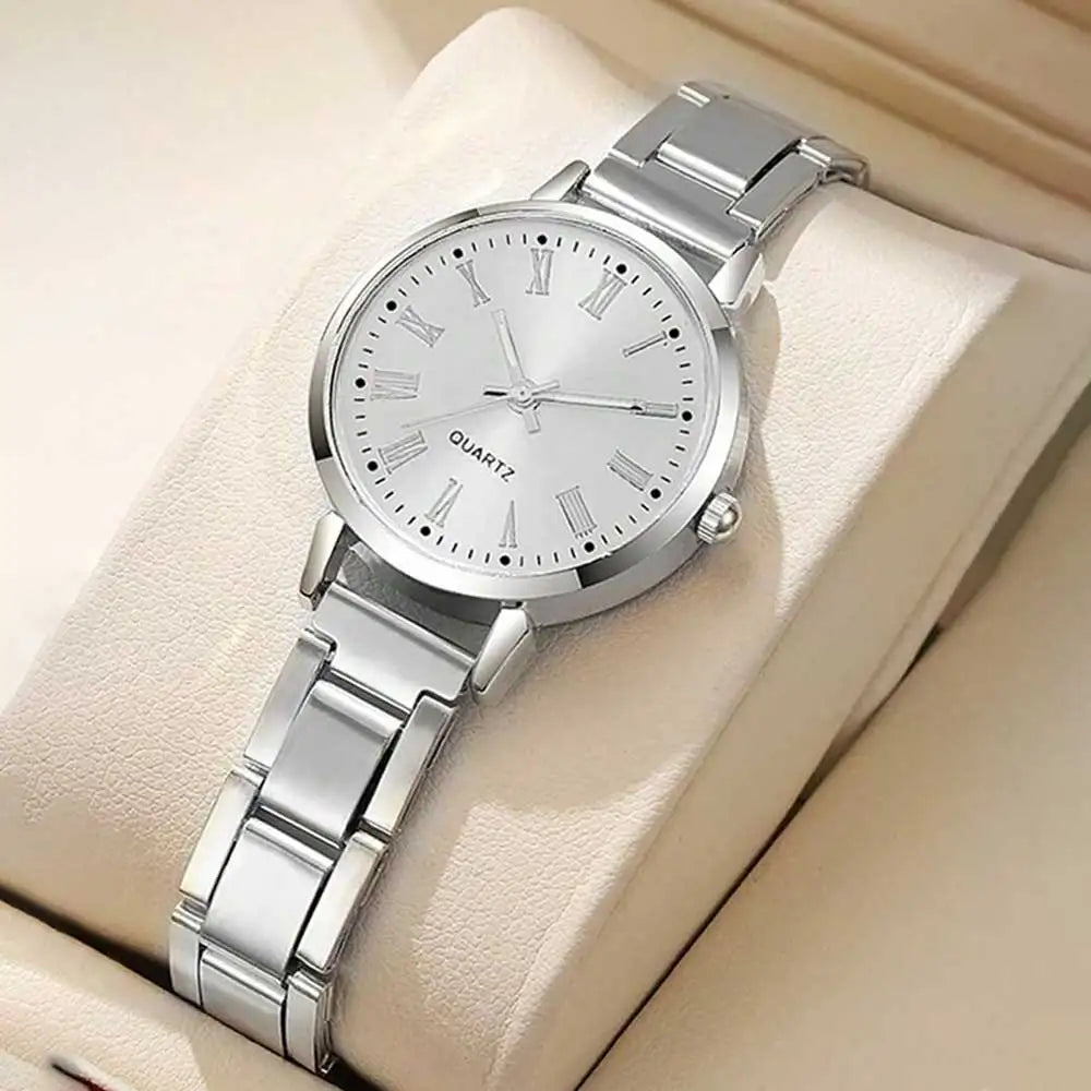 4-Piece Luxury Watch & Bracelet Set