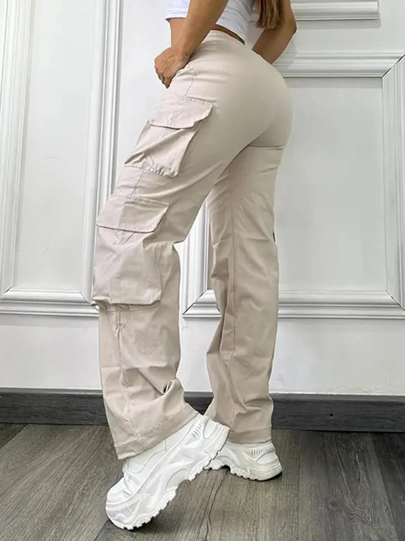 Pantalon Taille Haute Élégant — Femme