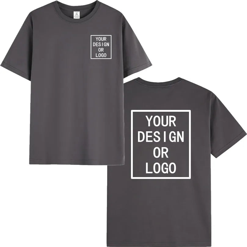 Custom Cotton T-shirt Personalized  Your Design Here Custom Text Tshirt for Men Women Add Your Own Design Fashion T Shirt