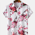 Men's Hawaiian Shirt – 3D Tropical Print Short Sleeve Aloha Blouse