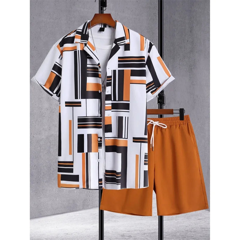 Men's Hawaiian Shirt – 3D Tropical Print Short Sleeve Aloha Blouse
