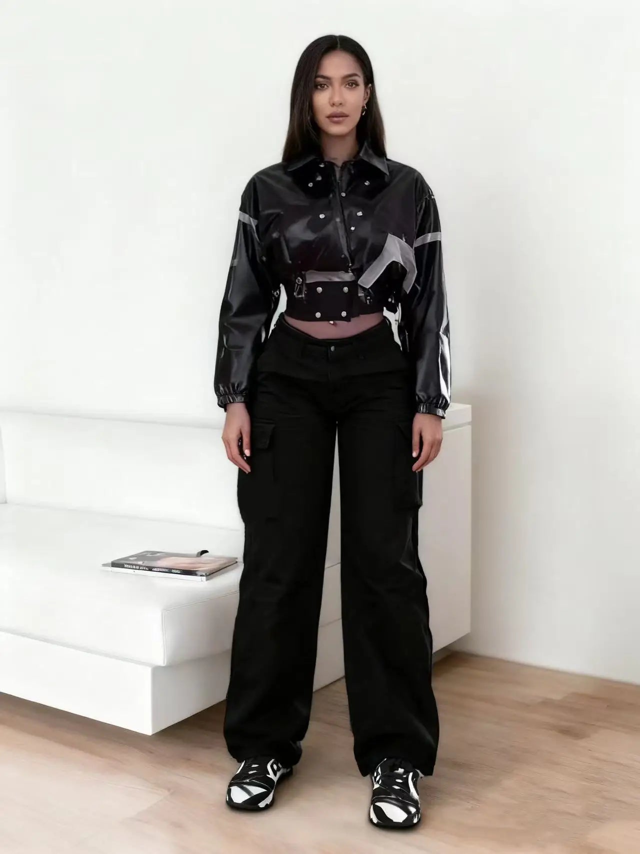 Pantalon Cargo Camouflage — Femme
