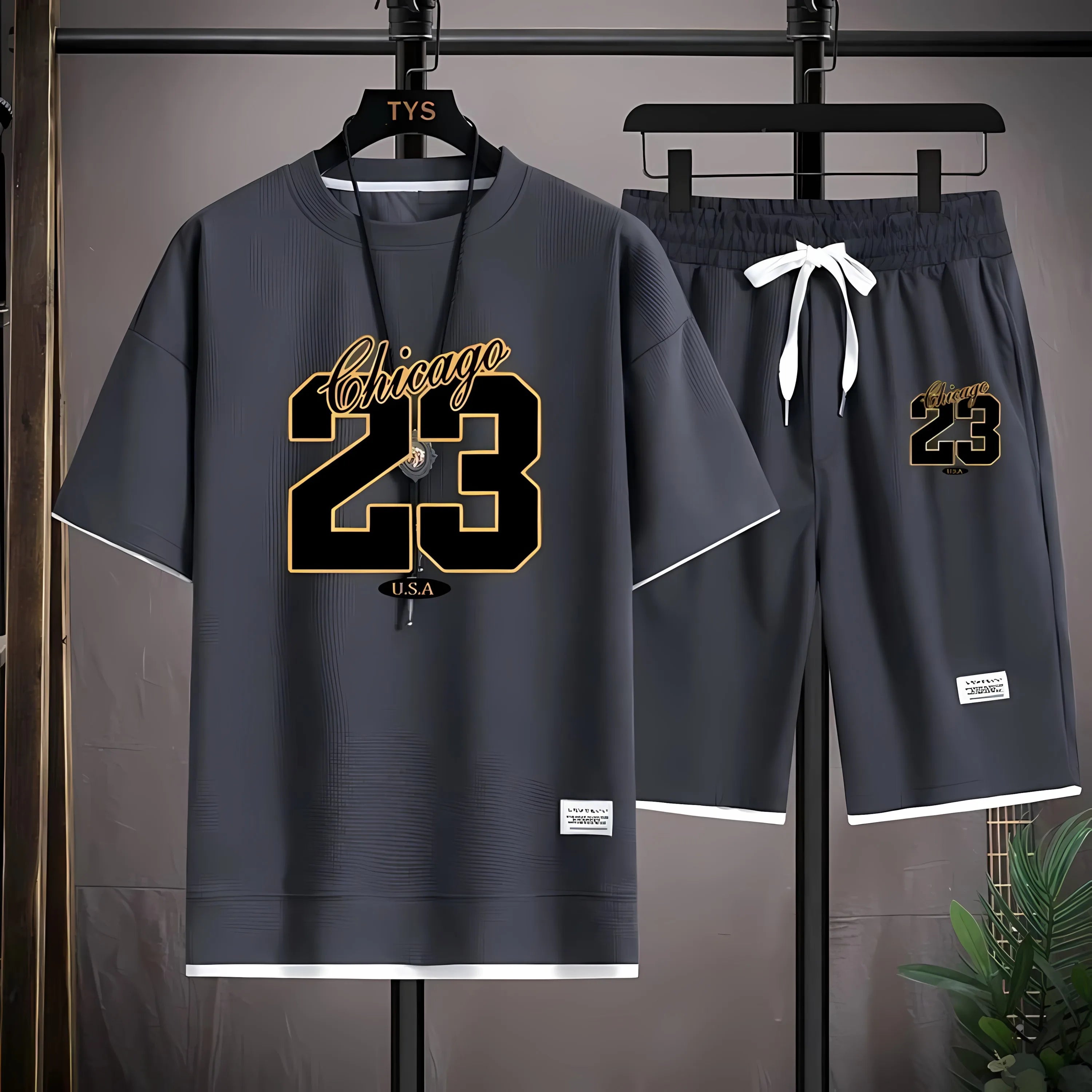 Men's 3D Digital Print Street Fashion Set – Summer Two-Piece