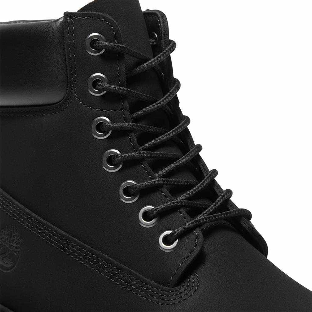 Black boots - detail close-up