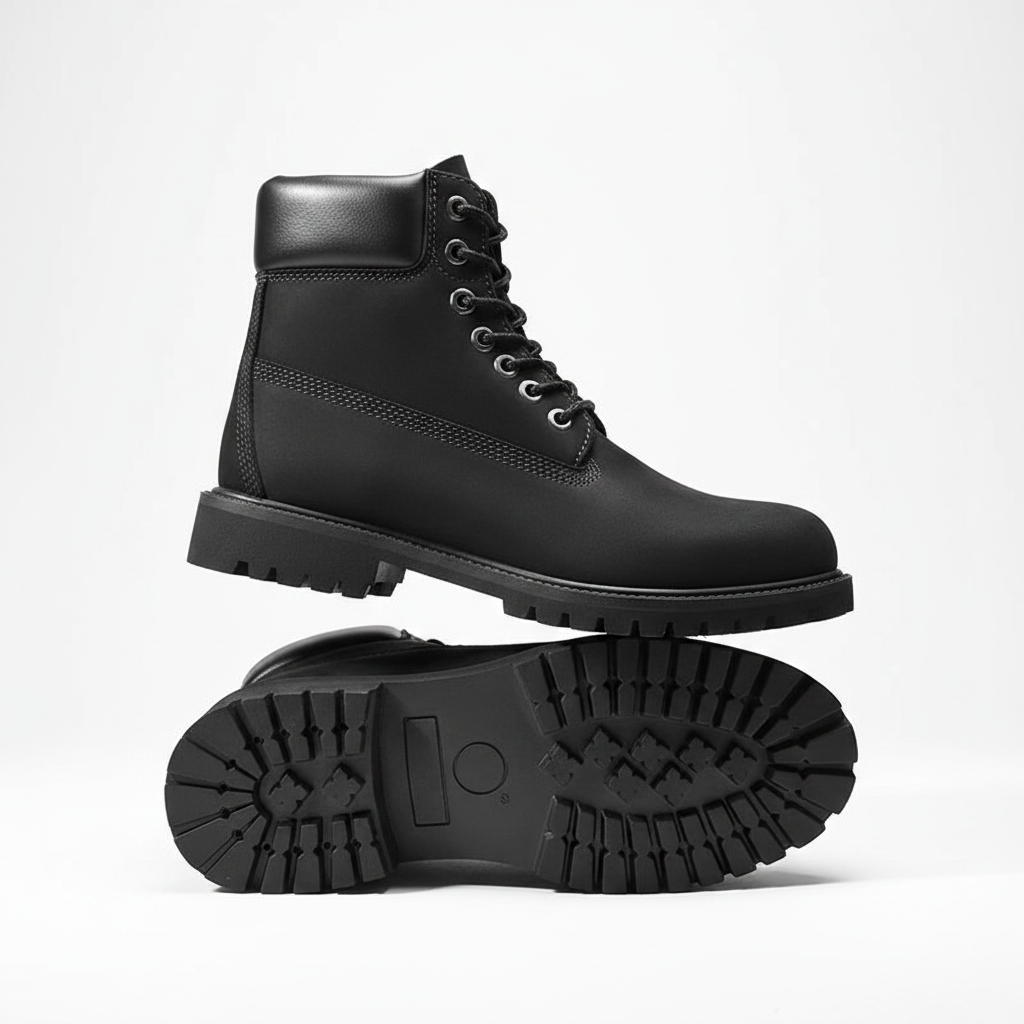 Black boots - side view