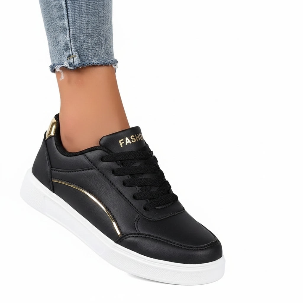 Black sneaker side view
