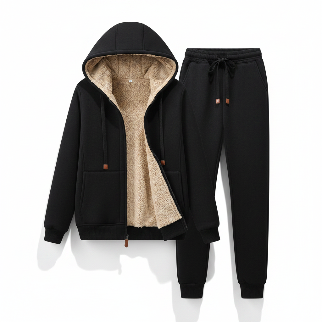 Black tracksuit - front