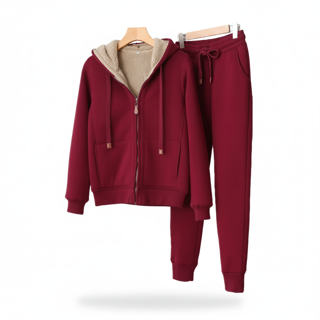 Bordeaux tracksuit - front