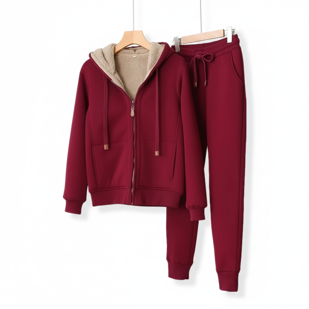 Bordeaux tracksuit - side view