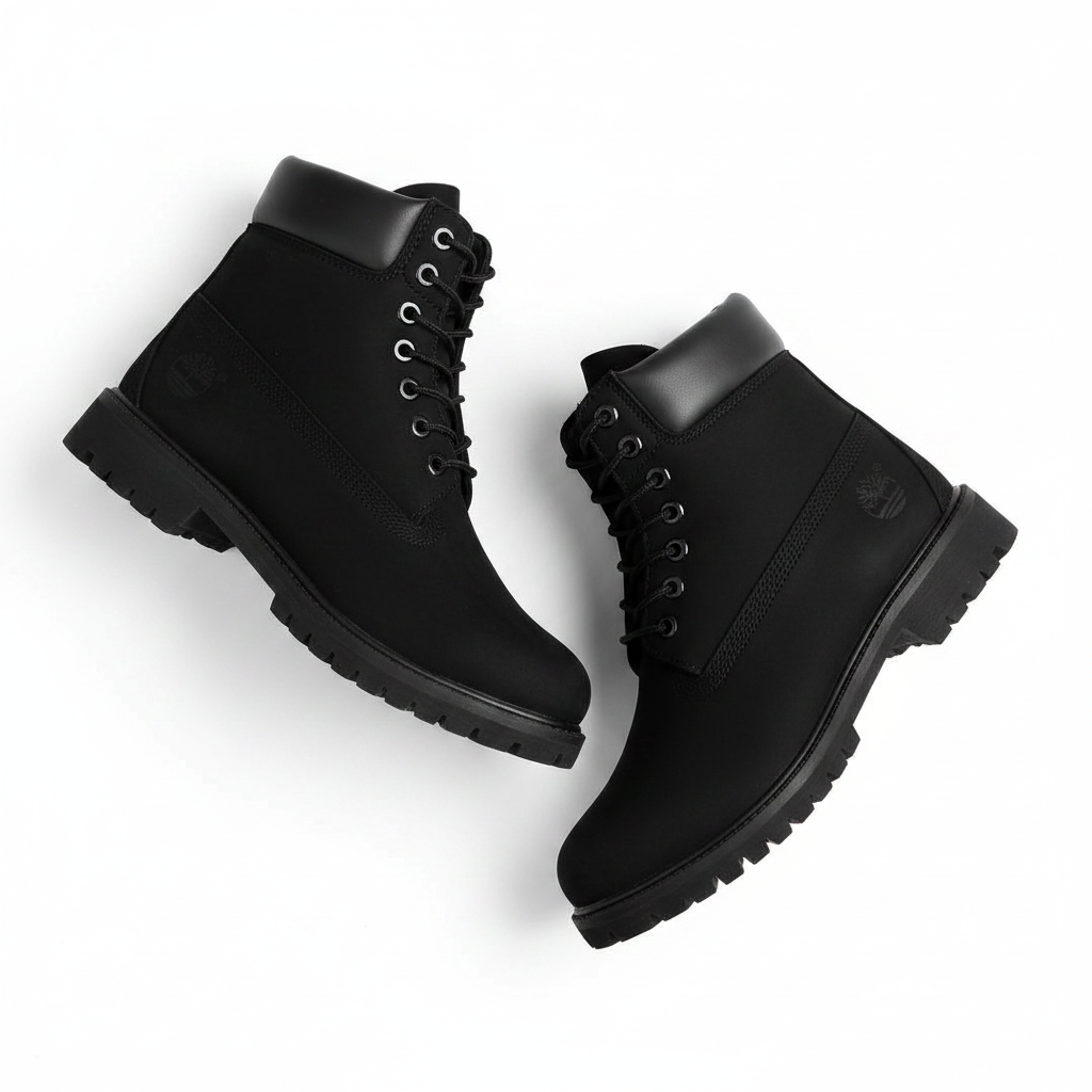 Urban Explorer Boots — Flat lay fon blan