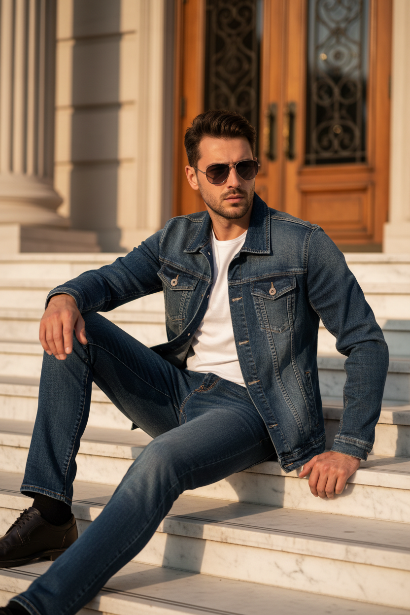 Jeans ble fonse eskalye