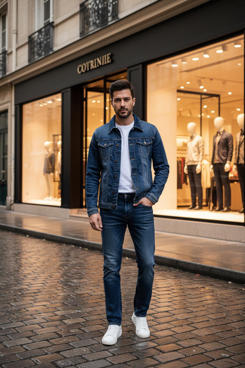 Jeans ble fonse luxe