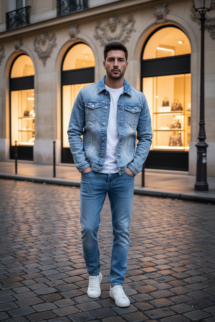 Jeans ble klè luxe