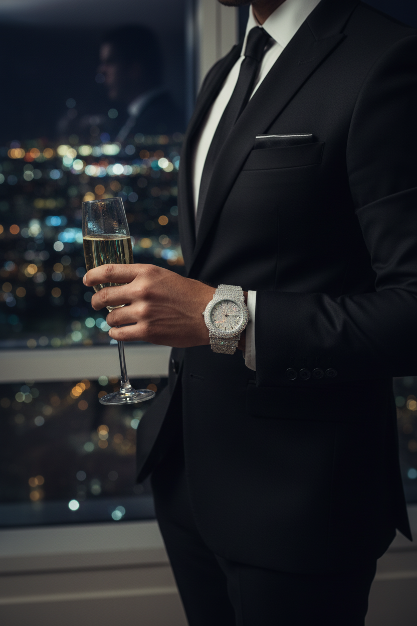 Montre iced out penthouse