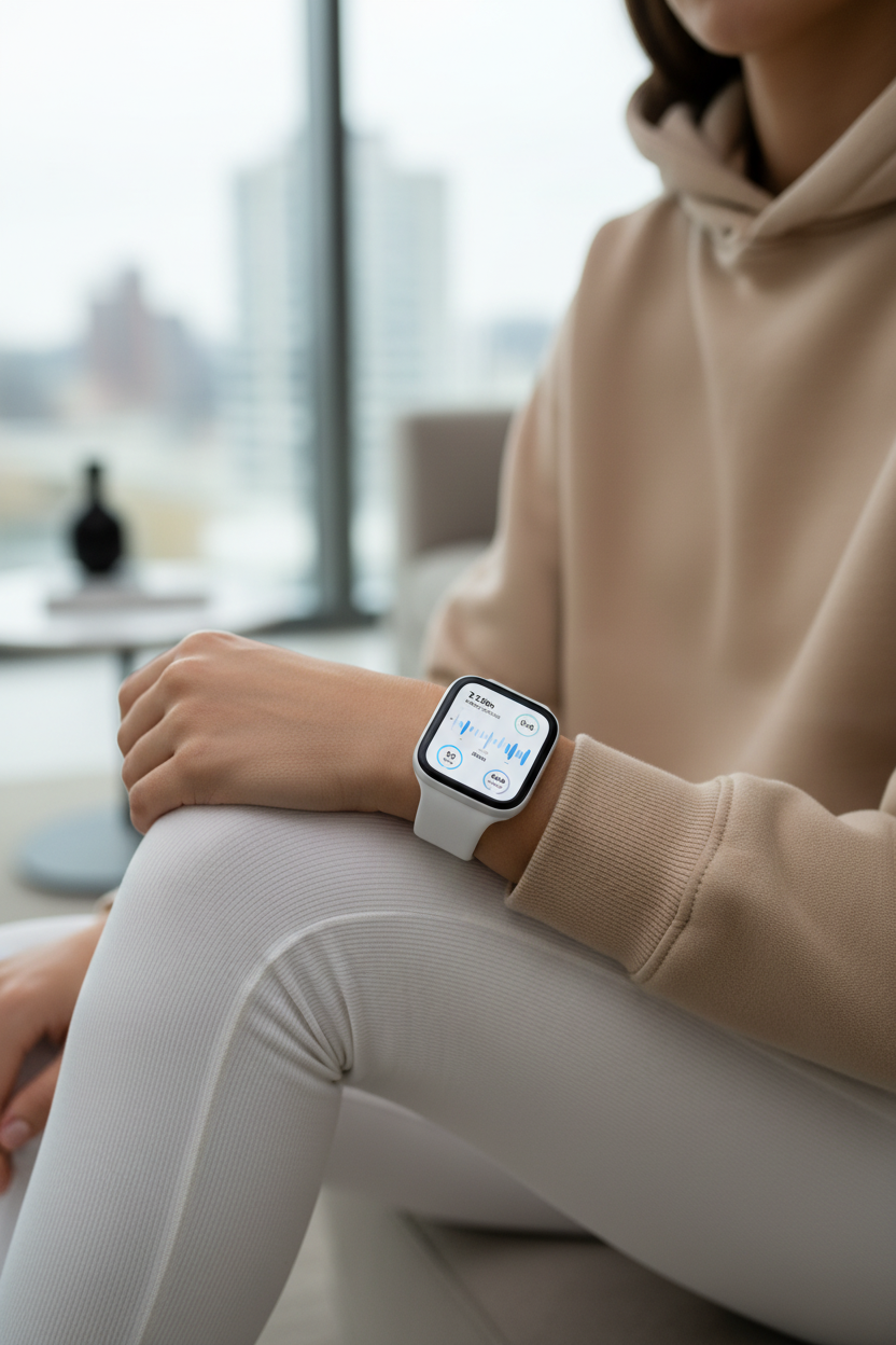 Smartwatch blan lifestyle appt