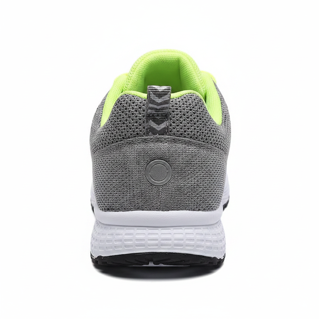 Sneaker Gri-Vèt - Vue Dèyè