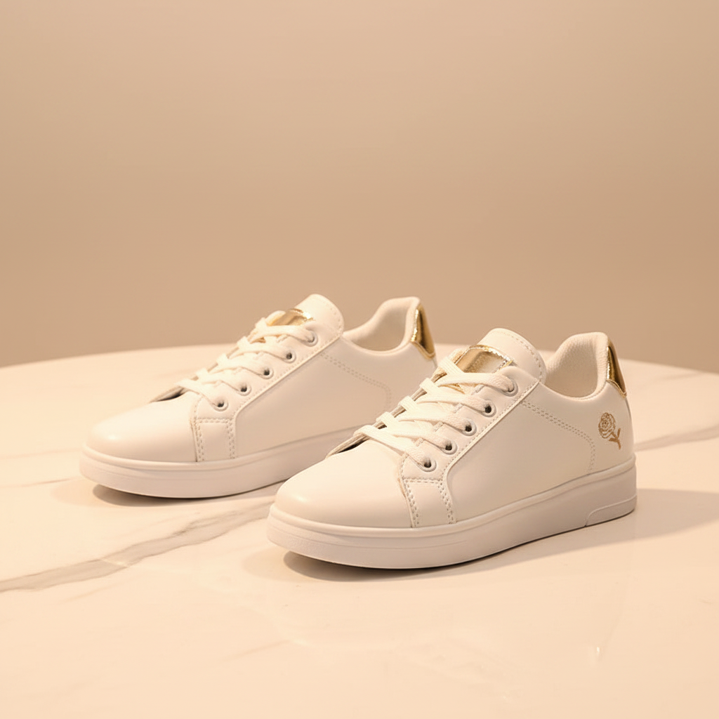 Soulye blan dore luxe
