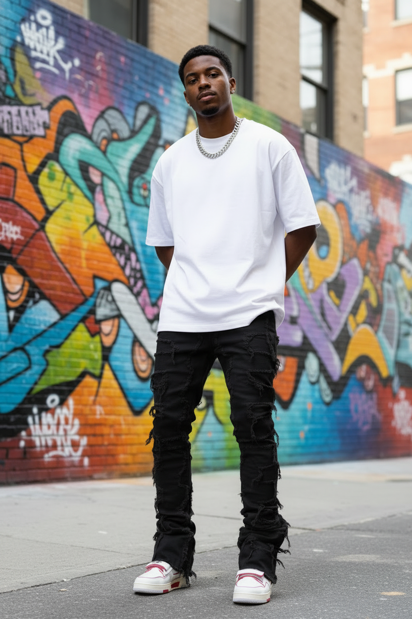 Stacked Jeans Nwa