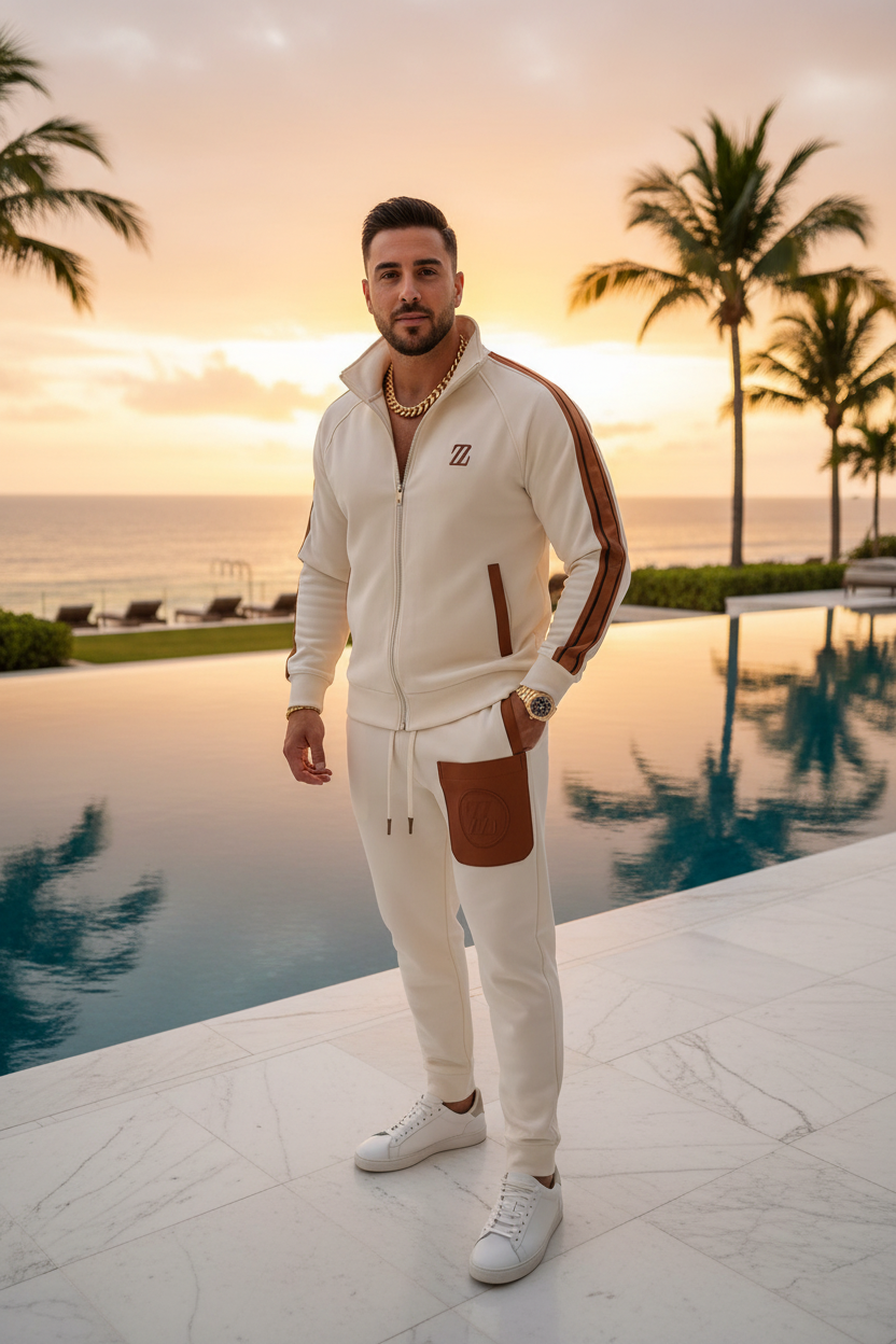 Tracksuit krèm dore luxe resort