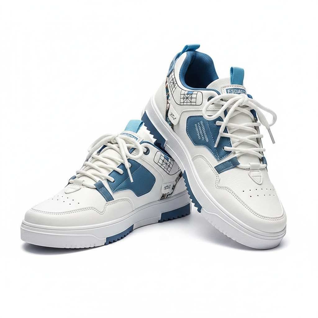 White blue 3/4
