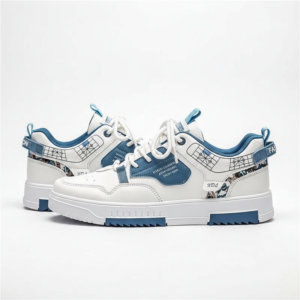 White blue side